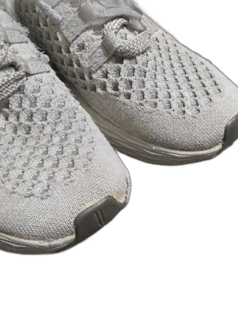 NOBULL Light Gray Knit Athletic Shoes - Picture 2 of 7